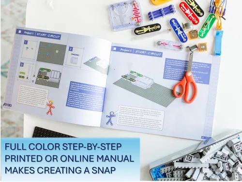 Miniatura 5 de Snap Circuits BRIC: Estructuras Kit de exploración de módulo y electrónica Más de 20 proyectos de matriz y módulo Manual de proyecto a