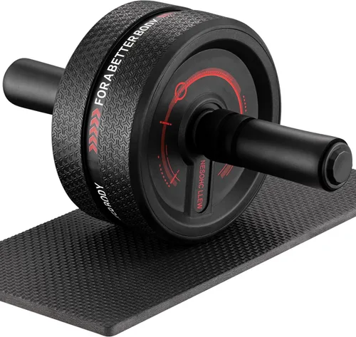 Rueda de rodillo abdominal. Rodillo de entrenamiento abdominal para hombres/mujeres, ruedas abdominales ampliadas a 3.4 pulgadas, banda de rodadura