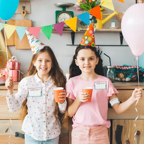 Miniatura 3 de ¿Cuál es tu nombre de los años 50 Juego, 1 señal de doble cara y 30 tarjetas adhesivas, Juegos de fiesta de cumpleaños retro para niños y adultos