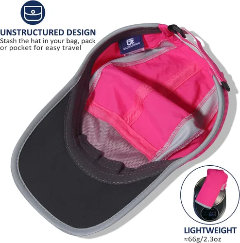 Miniatura 4 de GADIEMKENSD Sombrero reflectante plegable para exteriores, diseño sin estructura, protección solar UPF 50+, sombreros deportivos para mujeres