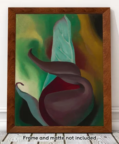 Miniatura 3 de Skunk Cabbage by Georgia O'Keeffe American Abstract Art - Oil on canvas Painting - Floral Art Decor & Gift for Art Enthusiasts