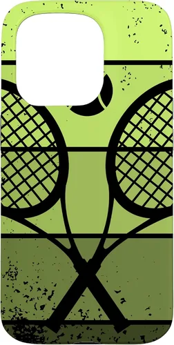 Miniatura 13 de Raqueta de jugador de tenis para iPhone 13 con cancha de pelota de tenis Vintage Retro Case