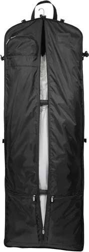 Miniatura 2 de WallyBags Bolsa de viaje para vestido de boda de 66 pulgadas con múltiples bolsillos, Negro - B1, Bolsa de viaje para vestido de boda de 66 pulgadas