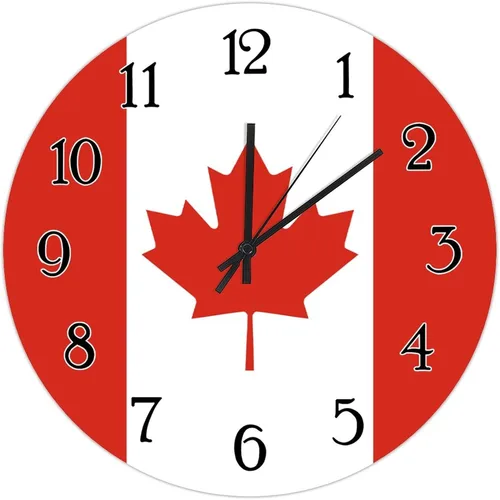 Miniatura 24 de Reloj de pared de madera con bandera de Chile, reloj de pared de cuarzo de calidad, funciona con pilas, silencioso de 12 pulgadas, reloj de pared