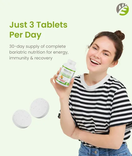 Miniatura 6 de BariSlim Tabletas multivitamínicas bariátricas masticables completas, 45 mg de hierro, vitamina bariátrica y suplemento para cirugía posbariátrica