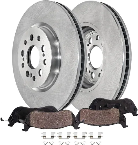 Miniatura 35 de Detroit Axle - Kit de freno trasero para Toyota Tacoma 2005-2019 de 6 orejetas, tambores de freno de disco, zapatas de freno semi-metálicas