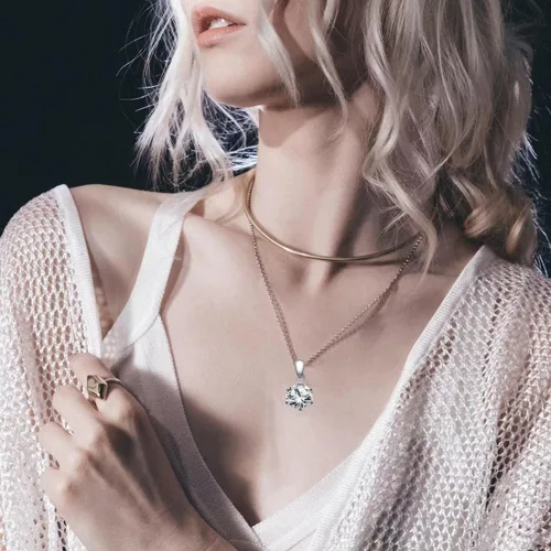 Miniatura 3 de PURELOVE Necklace for Women Gifts for Women Anniversary Birthday Christmas Mothers Day Valentine's Day Jewelry With Forever Flowers Necklace for