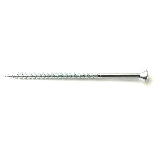 Tornillos para madera #8 x 3 pulgadas, tipo 17 puntos con puntas, tornillos de cabeza plana de acero recubierto de zinc, tornillos de madera con