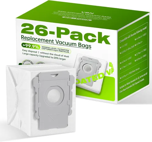 Miniatura 9 de VBN Paquete de 20 bolsas de repuesto para aspiradora Roomba, compatibles con iRobot Roomba 104 105 405 504 505 705 Combo 10 Max, i7+ i3+ i4+ i6+ i8+