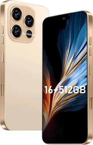 OEJBK 16PM Smartphone Nueva actualización 16GB+512GB/6.99 pulgadas Pantalla 68+108MP Zoom Cámara, acabado de vidrio templado, 7000mAh Android 14