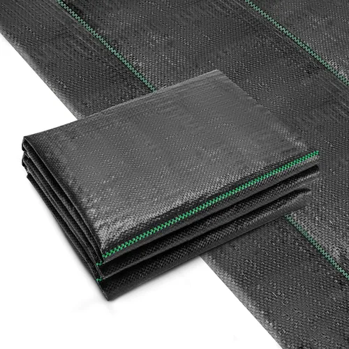 Cubierta de suelo resistente para jardín de 6.5 pies x 32 pies con control de barrera de malas hierbas