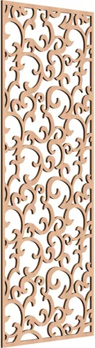 Miniatura 59 de Wheatland Paneles de pared decorativos de madera con calado, 9 3/8 pulgadas de ancho x 24 3/8 pulgadas de alto x 1/4 de alto, nogal