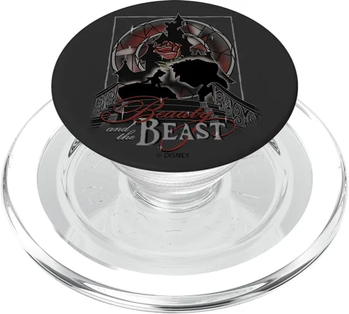 Miniatura 7 de Disney Póster de silueta artística de Beauty And The Beast PopSockets PopGrip: agarre intercambiable para teléfonos y tabletas