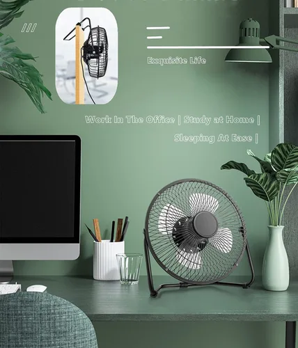 Miniatura 7 de Chchmu Ventilador USB de 6 pulgadas, mini ventilador de mesa USB de escritorio, ventilador de refrigeración de escritorio portátil alimentado por