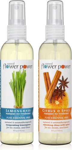 Miniatura 9 de Ambientador en aerosol Natural Flower Power - Eliminador de olores con aceites esenciales - Para el hogar, el auto y la tela - Sin crueldad y vegano