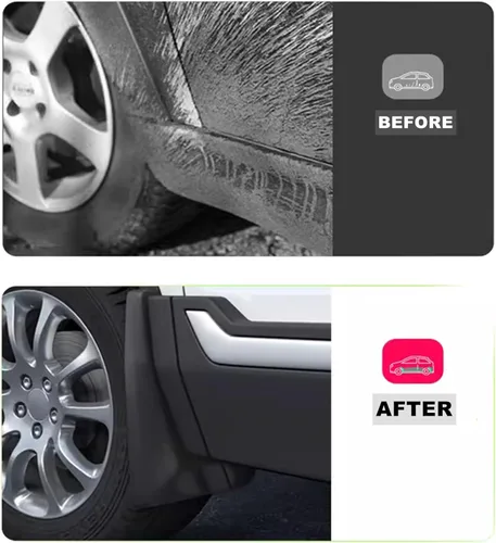Miniatura 3 de Tecoom Protectores contra salpicaduras compatibles con Dodge Ram 1500/2010-2018 Dodge Ram 2500 3500 (con guardabarros OEM) 2009-2018