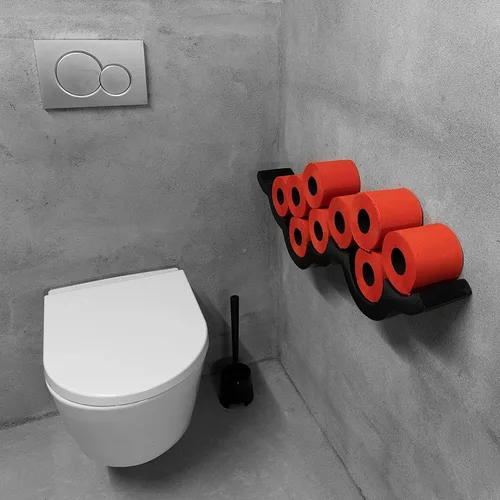 Miniatura 2 de Renova - Papel higiénico rojo de 3 capas, 2 rollos, 140 hojas de calidad prémium