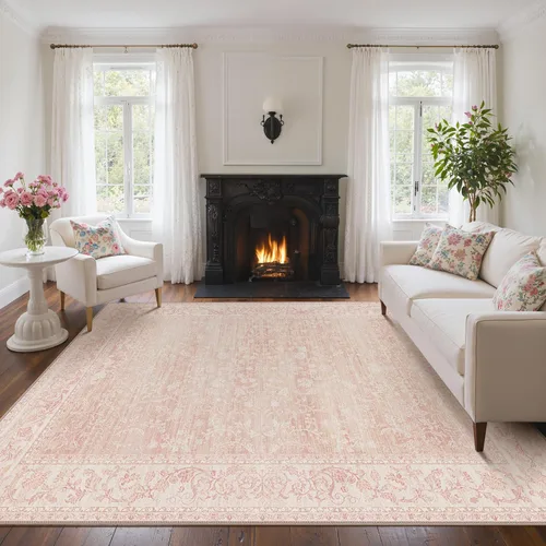Miniatura 11 de Bavni Alfombra Pasillo 2x6 para Pasillo Cocina Antideslizante Lavable Rosa Pasillo para Baño Cuarto de Lavado Entrada Dormitorio Suave Boho Alfombra