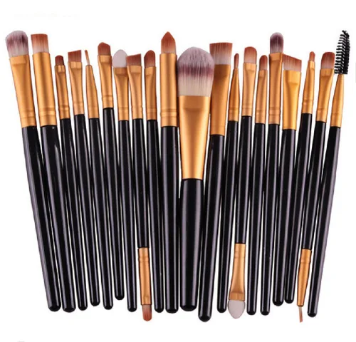 Miniatura 4 de MELADY Conjunto de brochas de maquillaje, 20 piezas, multifuncionales, para polvo cosmético, base, sombra de ojos, delineador de ojos, labios, rosado