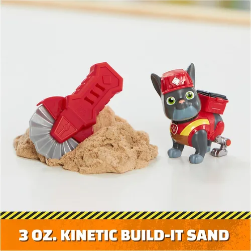 Miniatura 4 de Rubble & Crew, Figuras de acción de Charger y Wheeler, con arena Kinetic Build-It y 2 herramientas de construcción, juguetes de PAW Patrol