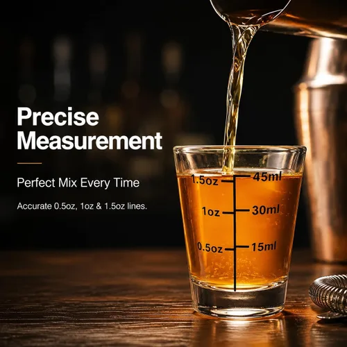 Miniatura 8 de Paquete de 12 vasos de chupito de 1.8 onzas a granel con base pesada, juego de vasos de chupito de medición transparentes para café, vodka, tequila