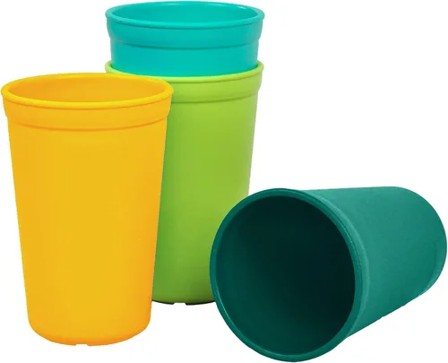 Miniatura 8 de Re-Play Vasos abiertos para niños pequeños, 10 onzas, reutilizables y apilables, aptos para lavavajillas y microondas, fabricados en Estados Unidos