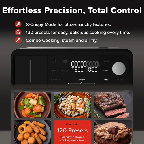 Miniatura 3 de Nuwave Horno de vapor y freidora de aire sin PFAS, cocina de convección todo en uno con control de vapor de precisión, tostadas, freír al aire