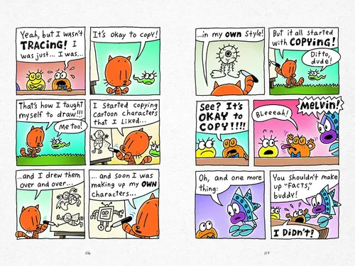 Miniatura 5 de El juego de regalo para niños Cat Kid Comic Club incluye libro de tapa dura de Dav Pilkey, mochila MerryMakers Dog Man's Cat Kid y certificado