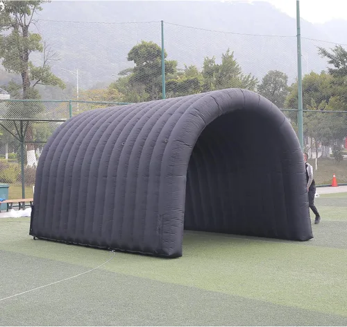 Miniatura 3 de SAYOK Túnel inflable de 16.8 pies, entrada de túnel deportivo, túnel deportivo, tienda de campaña inflable de túnel de fútbol con soplador