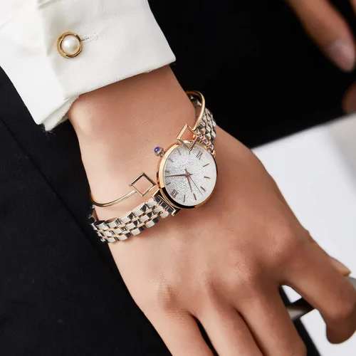 Miniatura 3 de SURVAN WatchDesigner Wrist Watches for Women Japanese Quartz Fashion Waterproof Womens Watch Crystal Dial Leather Strap Adjustable Bracelet Wrist