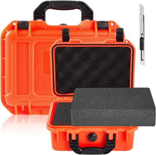 Miniatura 12 de Relaxweex 1 Pieza Estuche Rígido Impermeable de 14.3 x 11.4 x 4.5 Pulgadas con Inserto de Espuma Personalizable DIY Estuche Protector Portátil
