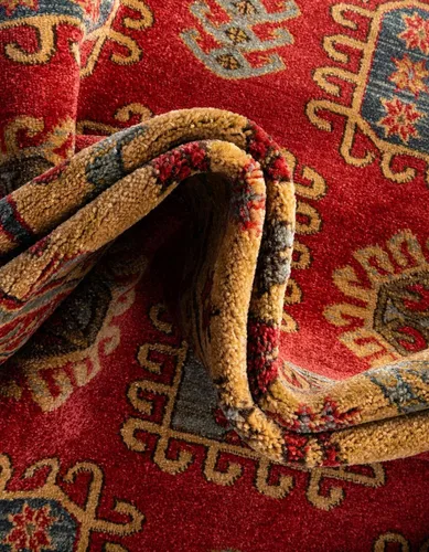 Miniatura 7 de Unique Loom Sahand Collection - Alfombra tradicional geométrica roja (2 pies 2 pulgadas x 3 pies)