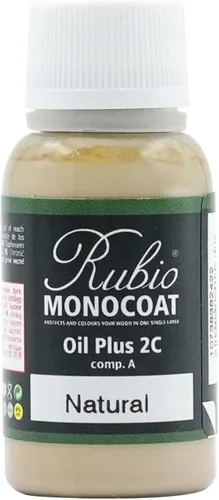 Miniatura 25 de Rubio Monocoat Muestra de Acabado de Aceite para Madera - Puro Aceite Plus Parte A Aceite de Linaza de Secado Rápido y Ecológico para Uso Pure