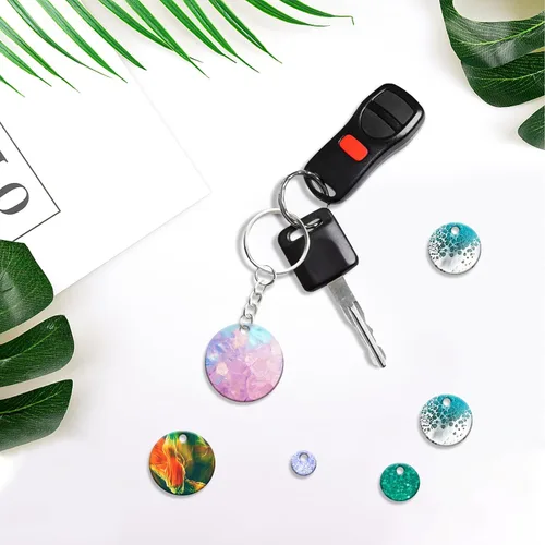 Miniatura 8 de Molde de silicona para llavero de silicona súper brillante con círculos pequeños para muchos círculos, diámetro de 0.4 in, 0.6 in, 0.8 in, 1.0 in