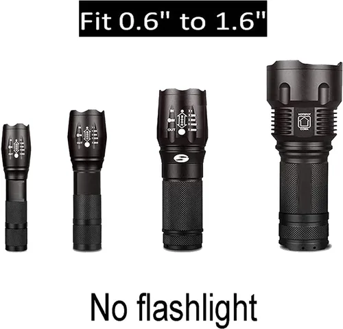 Miniatura 4 de Soporte de montaje de linterna de montaje de base magnética - Base magnética fuerte - Con clips ajustables flexibles - Adecuado para linterna