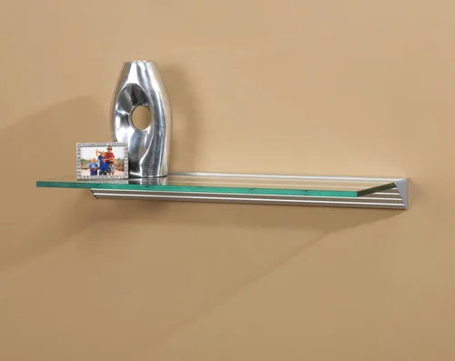 Miniatura 2 de LTL Home Products GL6030CLKIT Wallscapes Glacier Kit de estante de pared de vidrio flotante, 12 x 24 pulgadas, vidrio transparente Cristal