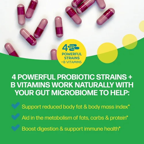 Miniatura 10 de Culturelle Metabolismo + Control de peso con cápsulas probióticas SlimBiotics® – 30 unidades – Ayuda a controlar el peso de manera segura - Promueve