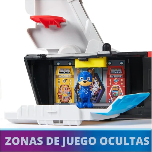 Miniatura 8 de Paw Patrol: The Mighty Movie, Cuartel General Portaaviones, con Figura de Acción de Chase y Mighty Pups Cruiser, Juguetes para Niños y Niñas de 3+