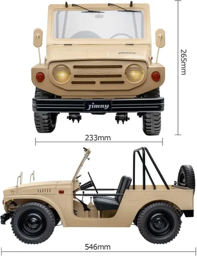 Miniatura 4 de BEEZRC FMS 1/6 Jimny LJ10 - Carrera RC con licencia oficial, 4WD 9.3 mi/h Hobby control remoto con luces LED, transmisor de 4 canales de 2.4 GHz
