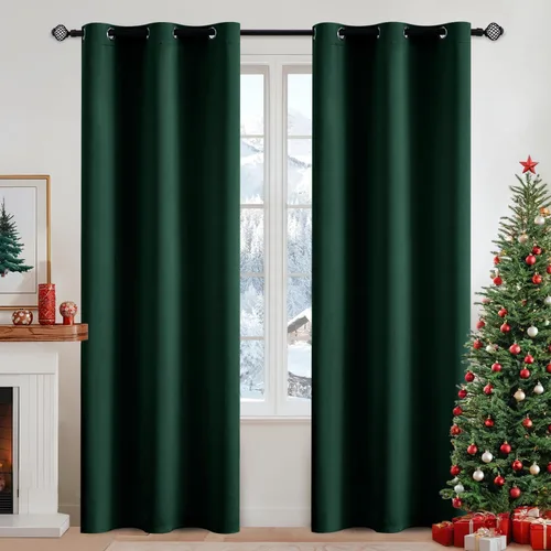 Miniatura 31 de MIULEE Cortinas opacas para dormitorio o sala de estar, juego de 2 paneles de cortina para ventana con aislamiento térmico y bloqueo de luz