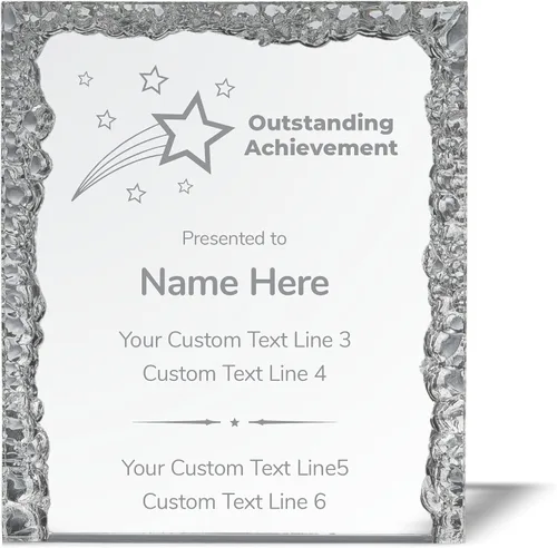 Miniatura 12 de Trofeo grabado personalizado Premios acrílicos personalizados con grabado Estrella brillante Más allá Marcar la diferencia Jubilación
