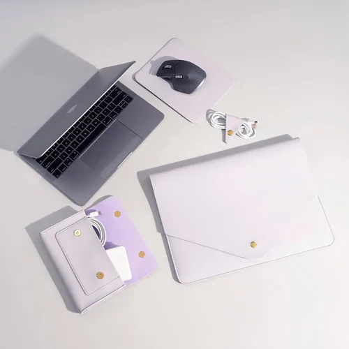 Miniatura 3 de Funda de piel sintética para laptop compatible con MacBook Pro A2992 A2779 A2442, MacBook Pro Air 13, Surface Laptop 5ª generación 13.5, Thinkpad X1
