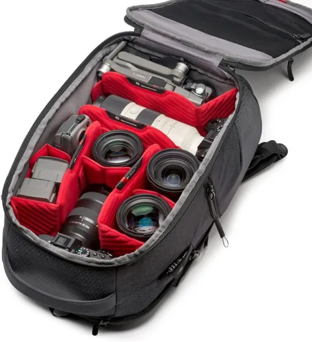 Miniatura 2 de Manfrotto PRO Light Frontloader M, mochila profesional para cámara, acceso lateral y frontal, soporte para trípode, mochila acolchada con divisores
