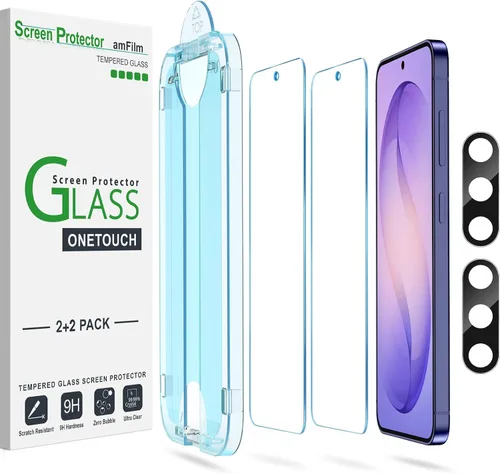 Miniatura 17 de amFilm OneTouch - Protector de pantalla para Samsung Galaxy S22 Plus de 6.6 pulgadas, Samsung Galaxy S22 + 6.6 pulgadas, dureza 9H con protector