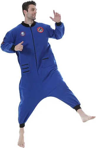Miniatura 4 de EraSpooky Pijama unisex de astronauta para adultos, disfraz espacial de una pieza