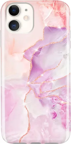 Miniatura 15 de Funda para iPhone 11 con purpurina dorada, delgada, a prueba de golpes, flexible, funda de TPU de silicona suave para iPhone 11 de 6.1 pulgadas