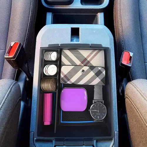 Miniatura 6 de SHAOHAO para Ford Maverick 2023 2024 2025 Organizador de Consola Central, Compatible con Accesorios Ford Maverick 2022 2023 2024 2025 XL/XLT/Lariat
