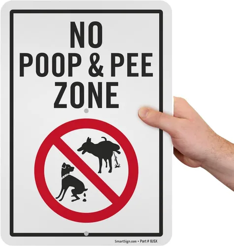 Miniatura 6 de SmartSign Cartel de 14 x 10 pulgadas con agujeros pre-limpiados, impreso digitalmente, plástico HDPE de 55 mil, rojo, negro y blanco, fabricado