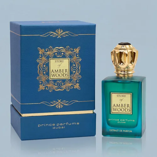 Miniatura 4 de Prince Parfums Dubai - The Story of Amber Woods - 3.4 onzas - Exquisito Extrait de Parfum para hombre - Aroma rico y lujoso de ámbar, cedro, vetiver