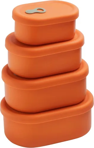 Miniatura 26 de Recipiente hermético de silicona prémium hecho en Corea con ventilación de vapor, sin BPA, a prueba de fugas, apto para microondas y congelador, 1
